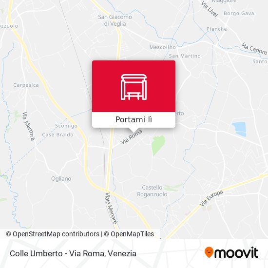 Mappa Colle Umberto - Via Roma