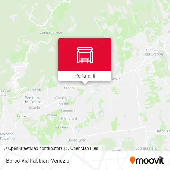 Mappa Borso Via Fabbian