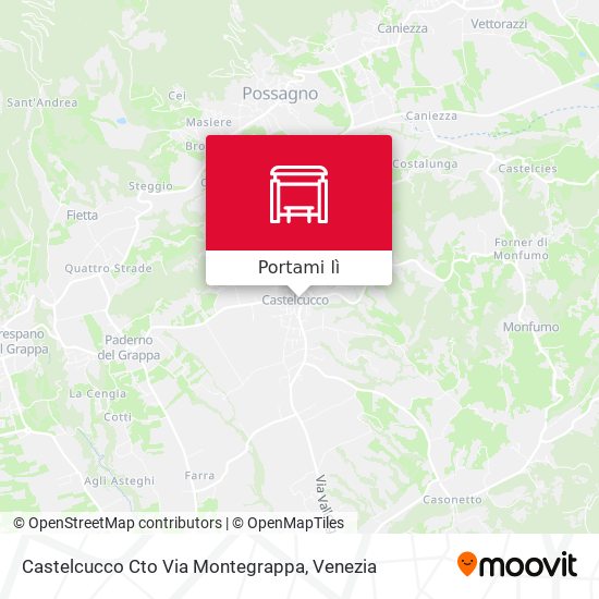 Mappa Castelcucco Cto Via Montegrappa