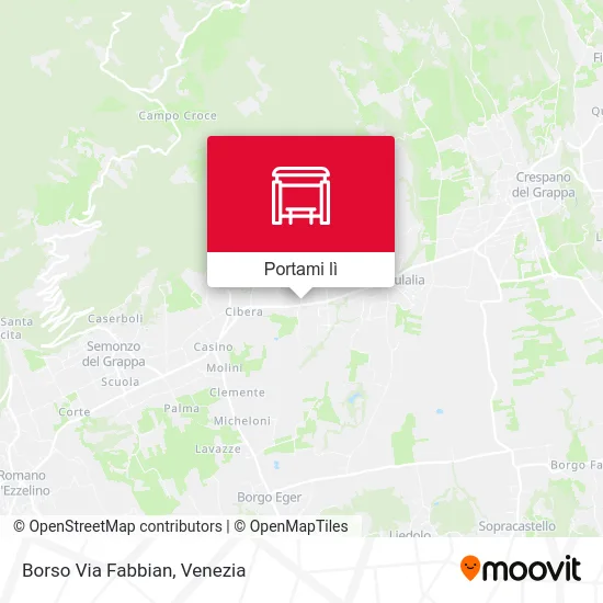 Mappa Borso Via Fabbian