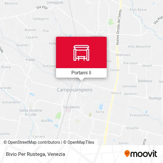 Mappa Bivio Per Rustega