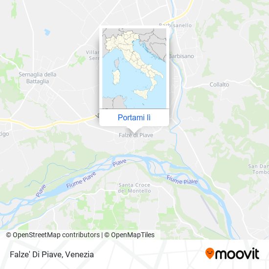 Mappa Falze' Di Piave