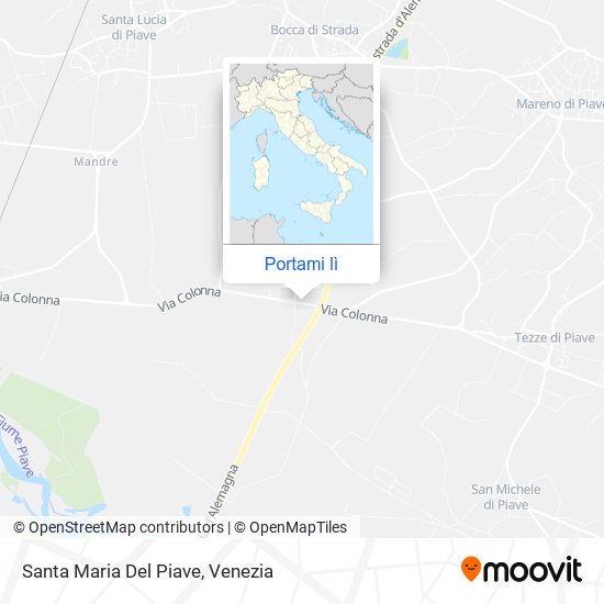 Mappa Santa Maria Del Piave