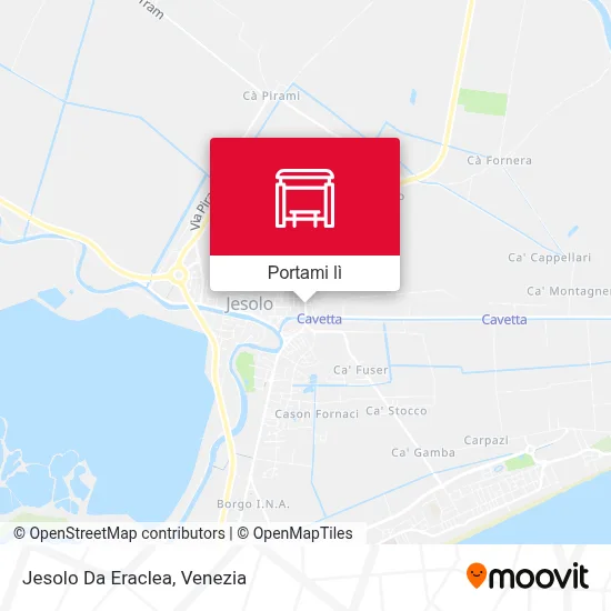Mappa Jesolo Da Eraclea