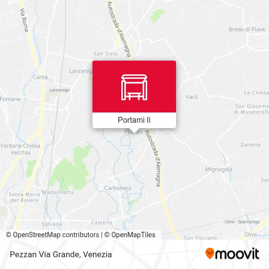 Mappa Pezzan Via Grande