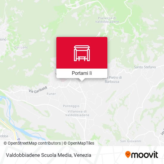 Mappa Valdobbiadene Scuola Media