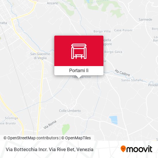 Mappa Via Bottecchia Incr. Via Rive Bet