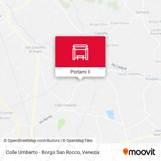 Mappa Colle Umberto - Borgo San Rocco