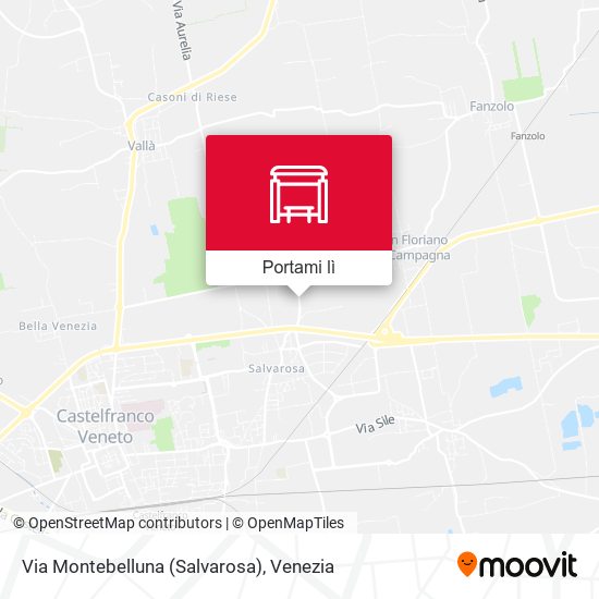 Mappa Via Montebelluna (Salvarosa)