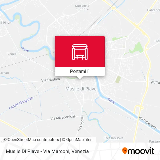 Mappa Musile Di Piave - Via Marconi