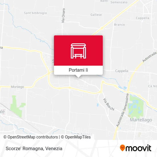 Mappa Scorze' Romagna