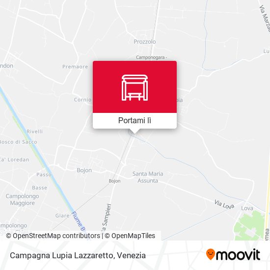 Mappa Campagna Lupia Lazzaretto
