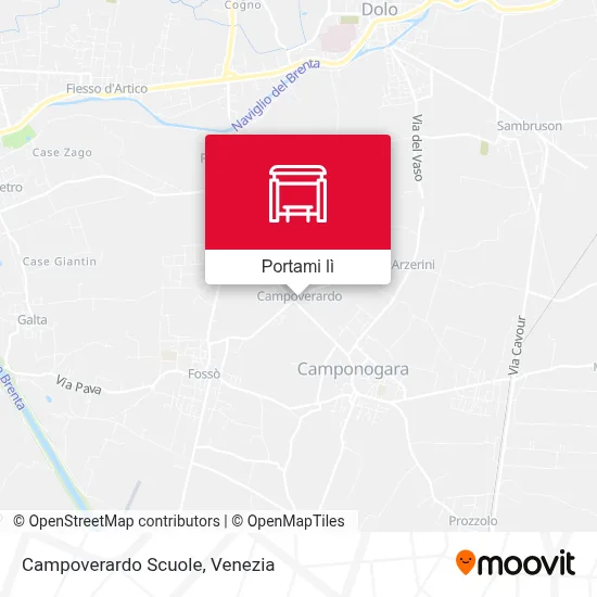 Mappa Campoverardo Scuole