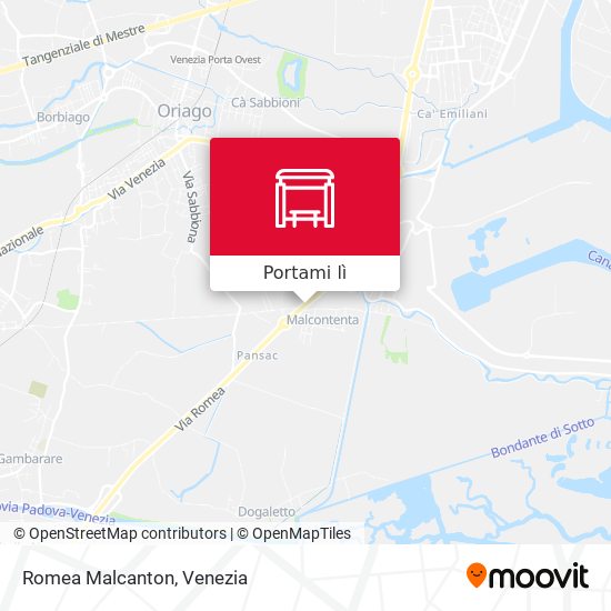 Mappa Romea Malcanton