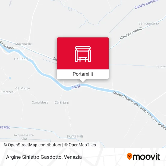 Mappa Argine Sinistro Gasdotto