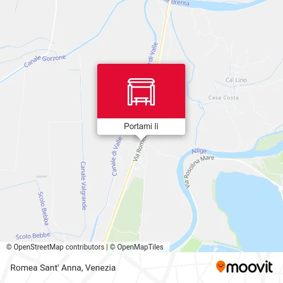 Mappa Romea Sant' Anna