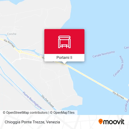 Mappa Chioggia Ponte Trezze