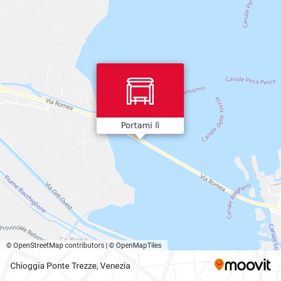 Mappa Chioggia Ponte Trezze