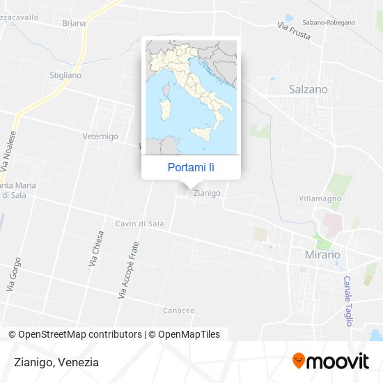 Mappa Zianigo