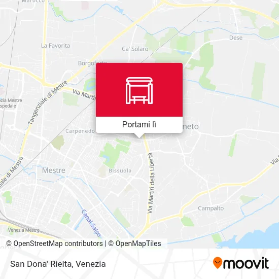 Mappa San Dona' Rielta