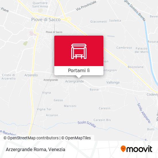 Mappa Arzergrande Roma