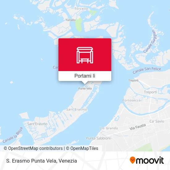 Mappa S. Erasmo Punta Vela