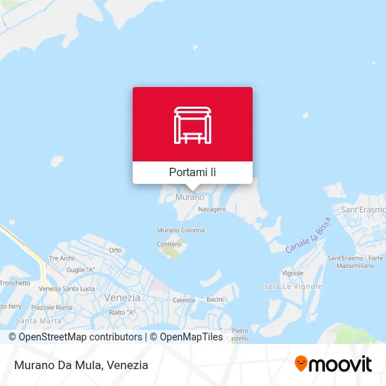 Mappa Murano Da Mula