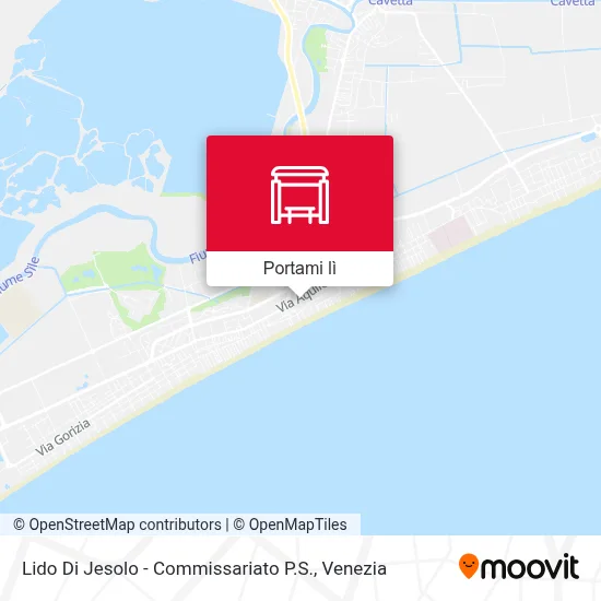 Mappa Lido Di Jesolo - Commissariato P.S.