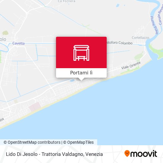 Mappa Lido Di Jesolo - Trattoria Valdagno