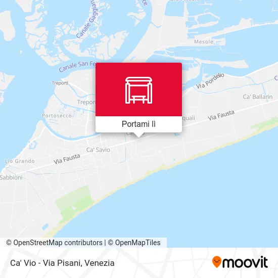 Mappa Ca' Vio - Via Pisani
