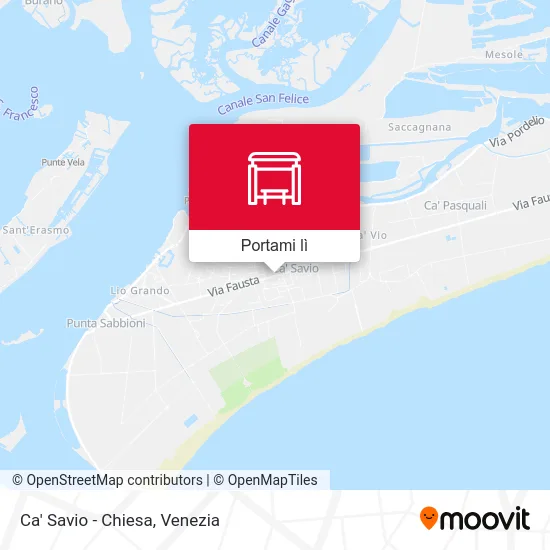 Mappa Ca' Savio - Chiesa