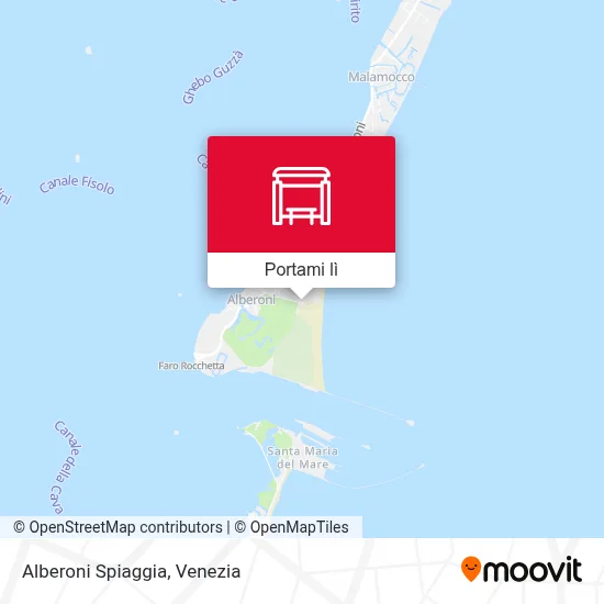 Mappa Alberoni Spiaggia