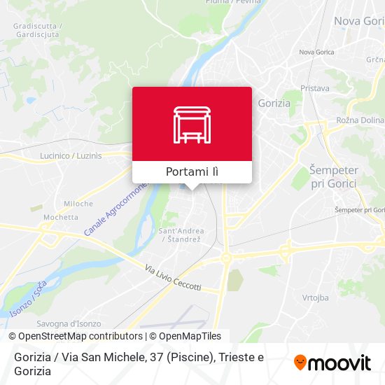 Mappa Gorizia / Via San Michele, 37 (Piscine)