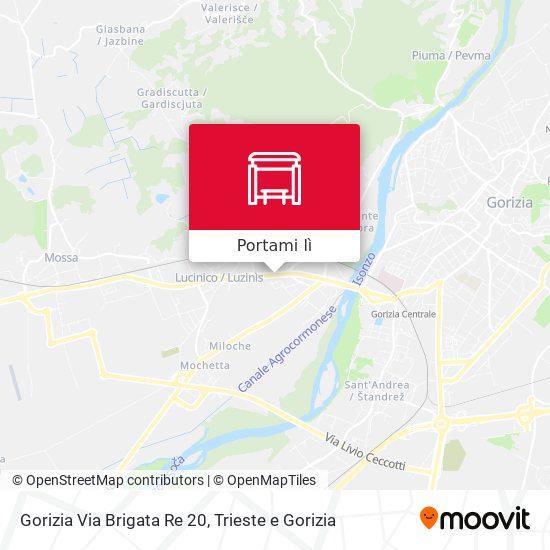 Mappa Gorizia Via Brigata Re 20
