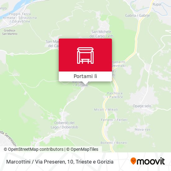 Mappa Marcottini / Via Preseren, 10
