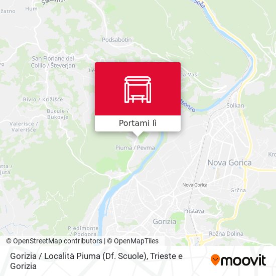 Mappa Gorizia / Località Piuma (Df. Scuole)