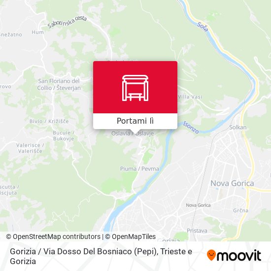 Mappa Gorizia / Via Dosso Del Bosniaco (Pepi)