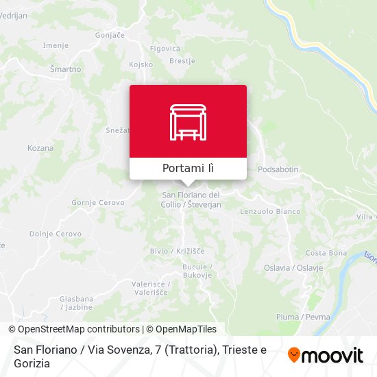 Mappa San Floriano / Via Sovenza, 7 (Trattoria)