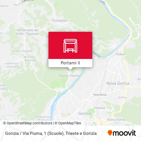 Mappa Gorizia / Via Piuma, 1 (Scuole)