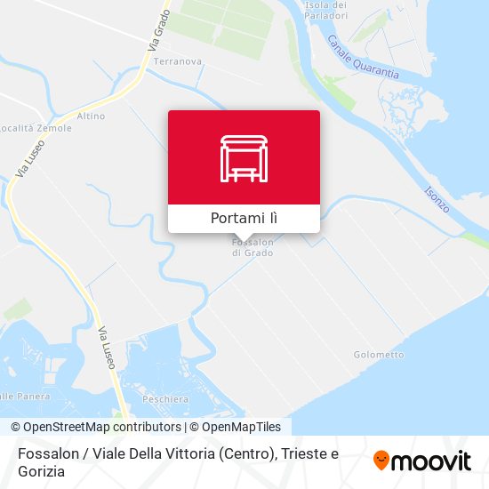 Mappa Fossalon / Viale Della Vittoria (Centro)
