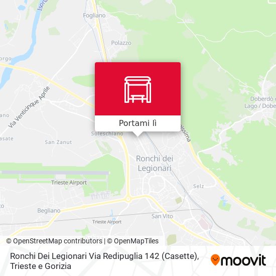 Mappa Ronchi Dei Legionari Via Redipuglia 142 (Casette)