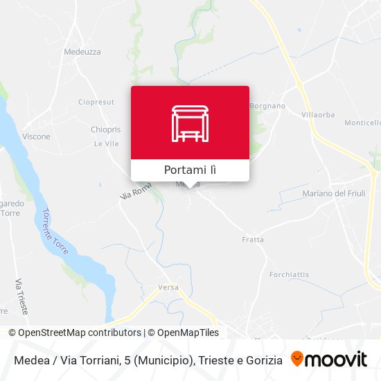 Mappa Medea / Via Torriani, 5 (Municipio)