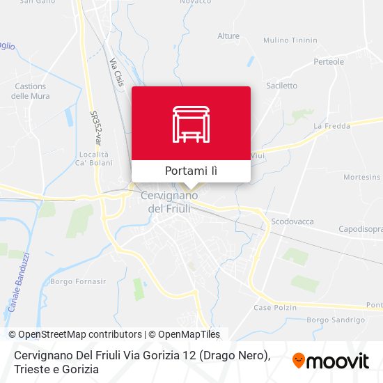 Mappa Cervignano Del Friuli Via Gorizia 12 (Drago Nero)