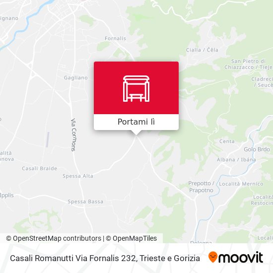 Mappa Casali Romanutti Via Fornalis 232