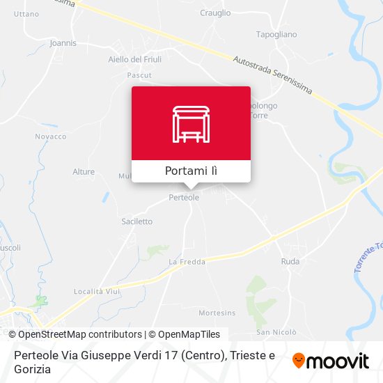 Mappa Perteole Via Giuseppe Verdi 17 (Centro)