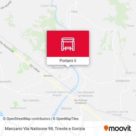 fermata Manzano Via Natisone 98 - Percorsi, orari e tariffe