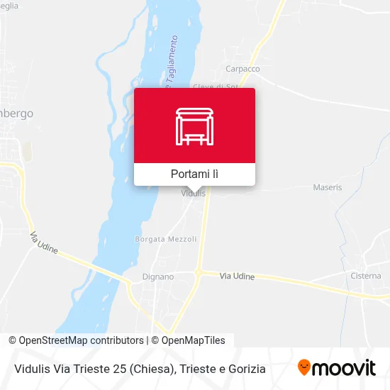 Mappa Vidulis Via Trieste 25 (Chiesa)