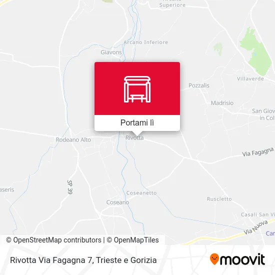 Mappa Rivotta Via Fagagna 7