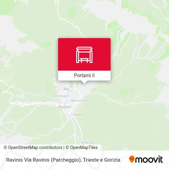 Mappa Ravinis Via Ravinis (Parcheggio)