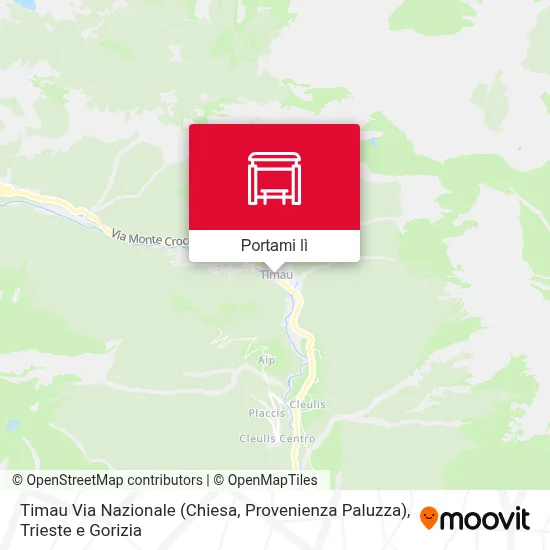 Mappa Timau Via Nazionale (Chiesa, Provenienza Paluzza)
